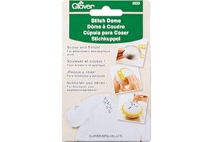 clover Stitch Dome Cupola a Punto, Argento e Giallo, Taglia unica