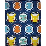 Character World Coperta ufficiale Pokemon in pile, super morbida e calda, design con Pikachu, perfetta per casa, camera da le
