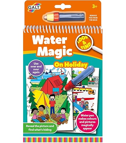 Galt Toys Water Magic – Piraten Malbuch Für Kinder Ab 3 Jahren, Wasserbasierend, Wiederverwendbar, Sauber