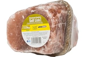 NAF Himalayan Salt Lick Medium – 100% Natural Rock Salt for Horses – Rich in Trace Minerals – Supports Hydration, Electrolyte Balance & Overall Health