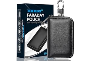 TODOXI Faraday Pouch for Car keys, RFID Key Pouch Keyless Car Blocker, Signal blocking Case Anti-Theft RFID Car Key Holder Car Safety Protector