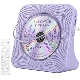 Gueray Portable CD Player Wall Mount CD Players Home Desktop Bluetooth CD Players Built-in Dual HiFi Speakers Built-in AUX Ja