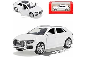 Generisch A*U*D*I Q8 Q8 4M SUV Weiss Ab 2018 1/36 Tayumo Modell Auto mit oder ohne individiuellem Wunschkennzeichen
