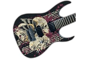 DesignDivil Autocollant en Vinyle laminé pour Guitare Zombie Skulls GS17
