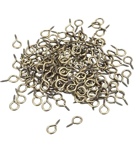 100 Viti Occhiello Autofilettanti 29mm - Acciaio Nichelato | Per Legno, Sughero, Fai-da-te - Foto 6