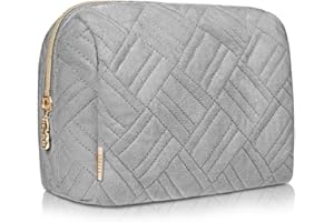 BOACAY Large Makeup Bag, Travel Cosmetic Pouch for Women, Girls & Kids, Make up Bag & Organiser for Purse, Cute Portable Case for Toiletries, Brushes