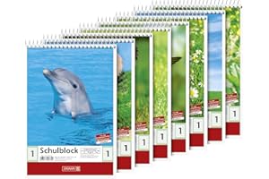 BRUNNEN Baier schneider animaux &staufen bloc-notes à spirale de 70 g/m ² format a5–ligné - 40 feuilles