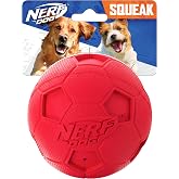 Nerf Dog İnteraktif Squeaker ile Futbol Topu K&ouml;pek Oyuncağı, Hafif, Dayanıklı ve Suya Dayanıklı, 10 cm, Orta/B&uuml;y&uuml;k Irklar i&ccedil;i