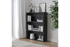 URBNLIVING Wide 3 Shelf Tier Wooden Bookcase Cabinet Storage Shelving Display Shelves Unit