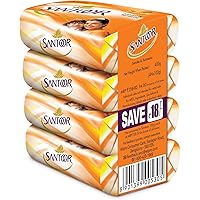 Santoor Sandal and Turmeric Soap Super Saver Pack, 100g (Pack of 4)