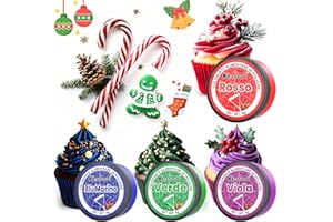 KICOFOOD Coloranti Alimentari In Polvere - 4 Concentrato Coloranti Alimentari, Grado Alimentare Colorante Alimentare Rosso, Blu Navy, Viola, Per Decorare Torte, Cuocere Al Forno, Glassa - 5g