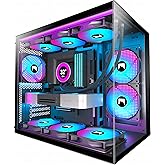HYXN H3(2026) ATX PC Case &ndash; Preinstalled 3 ARGB Fan, PC Gaming Mid Tower Dual Compact Camera ATX, with Type-C 3.2 (Black)