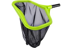 WELDUN Red de Suelo para Piscina con Doble Red Profunda, recogedor de Profundidad para la Limpieza de Piscinas, estanques, Verde (no Varilla)