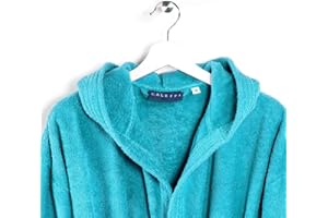 Caleffi - Accappatoio MINORCA per adulti, Donna/Uomo/Unisex con Cappuccio, in Spugna 100% morbido Cotone idrofilo 400gsm, Lavabile in Lavatrice 40° + Asciugatrice, Taglia 3XL Colore ANTRACITE