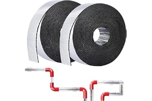 2 rullar isoleringsrör, 5 cm x 10 m, rörisolering, självhäftande för lindning, isoleringsfilm, isoleringsband med skum för rörskydd