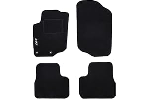 Lupex Shop - Alfombrillas TPMIS2FIX_207 para Coche con 2 Pinzas de sujeción