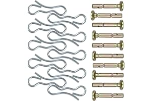 MTD Cub Cadet Lot de 10 goupilles fendues et de cisaillement, Métal, Version Originale, Pièces de rechange pour tondeuse à gazon et souffleur neige