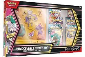 Pokémon TCG: Iono’s Bellibolt ex Premium Collection (1 full-art foil promo card, 6 booster packs & acrylic standees)