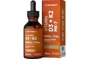 Vitamin D3 K2 Drops på 30 ml - 2000 IE D3 + 12,5 mcg K2 MK7