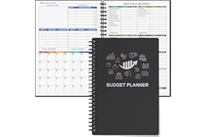 SNOOTION Budget Planner – Organizzatore mensile delle finanze con taccuino per gestire i tuoi soldi in modo efficace, pianificatore finanziario/libro contabile non datato, Start Anytimem, A5 (21,8 x 15 cm),