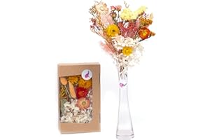 Kunstharz.Art Flores Silvestres secas Naturales para decoración del hogar o Manualidades y Flores secas para Resina epoxi - Maravilloso Regalo para Novia y Esposa