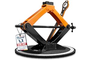 Hansewerk® Wagenheber Scherenwagenheber 2t inkl. Ratsche. 360° schützende drehbare Auflagefläche | geeignet für alle PKW inkl. SUV (Basic)