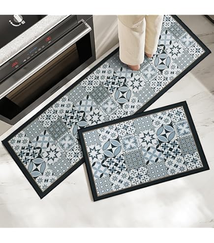 Tappetini Da Cucina Antiscivolo 2 Pezzi - 40x60cm E 40x120cm, Lavabili - Foto 8