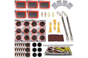 JOIYHY Kit Riparazione Camera d'Aria Bici, Kit Riparazione Bici, Ripara Gomme Bici Kit di Toppe per Pneumatici per Bici, per Ciclisti Appassionati di Bicicletta