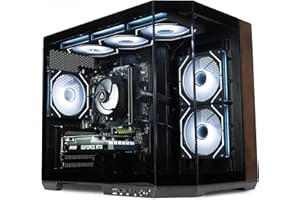 ionz Gaming PC - AMD Ryzen 5 5500, RTX 3050 6GB Graphics Card, 16GB RAM, 500GB SSD, Windows 11, 500W PSU Apex Ember, Black