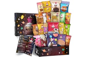 TURKISH MUNCHIES BY MUEKZOIN Süßigkeiten Box | Ähnlich Amerikanische USA American Candy Box | Aus Aller Welt | Snackbox aus der Türkei | in Originalgröße in einer Süssigkeiten Box