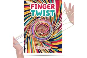 Kleintober Premium Finger Twist Kind Fadenspiel mit Videoanleitung I Fädelspiel I Fingerspiel I Beschäftigung für Autofahrten I Knoten Übungsset I Kinder Geschenke
