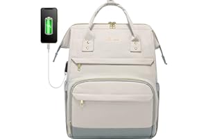 LOVEVOOK Plecak Dla Kobiet Plecak Na Laptopa 15,6/17 Cala, Plecak Szkolny Z Portem Usb, Torba Podróżna Z Zatwierdzeniem Lotu, Elegancki Plecak Do Pracy W Podróży Business Uni Leisure