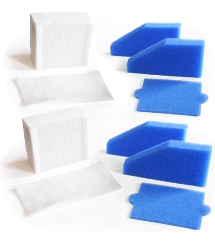 SPARSET 10 Sacchetti + 5 Filtri Per Aspirapolvere Thomas Pet & Family Aqua+, XT, XS, X7, X8, X10, Set Di Risparmio Con Filtri Lavabili