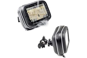 DIGICHARGE Support Guidon de Moto avec Housse Résistant à l'eau pour TomTom One XL & XL Live IQ Routes