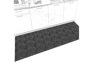 ‎ANRO ANRO Läufer Teppich Küchenläufer Weich rutschfest anpassbar Velour Baker Grau 65x160cm Viele Größen/Muster