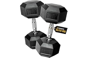 ‎HQ GERMANY HQ Germany® Hexagon Hanteln | 2.5-37.5kg | Starter-Sets | ±1,5% Gewichtstoleranz, Geruchsarm | Hantel Set, Hanteln 2er Set, Kurzhantel, Dumbbell, Handel, Hantelset Hexagon