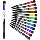 Whiteboard Pens Whiteboard Markers: 12 Magnetic Whiteboard Pens and Eraser set, Fine Tip White Board Pens Colour White Board 