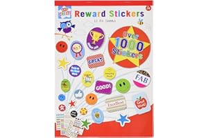 Anker Kids Créer, Arts & Crafts, 10 feuilles A4 de récompense autocollants, assortis, 29,7 x 21 x 2 cm