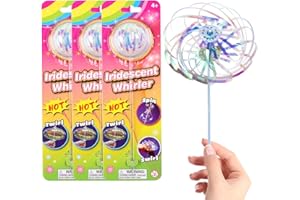KFDDRN Regenbogen Spinner Spielzeug, 3 Stuck Regenbogen-Twirler-Stick, Magic Rainbow Spinner, Seifenblasen-Spinner-Zauberstab für Erwachsene und Kinder, Bunter Zauberstab für Partys und Festivals