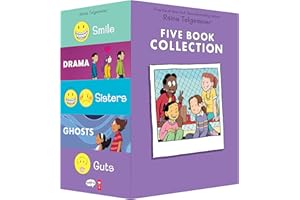 GRAPHIX Raina Telgemeier Five Book Collection: Smile, Drama, Sisters, Ghosts, Guts