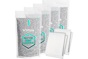 v1rtus Argento Additivo per Vernice Glitterata [400g] + 4 Tamponi di Lucidatura di Finitura per Dipingere Pareti Glitterate - Aggiungi alla Pittura a Emulsione, Pareti Interne ed Esterne