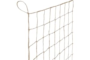 GardenGloss Juta Siatka Na Pnącze, W 100% Biodegradowalna, Z Dużym Rozmiarem Oczek Do Ogórków, Pomidorów I Innych Roślin Warzywnych, Pomoc Dla Roślin Pnących (2 m x 2,5 m)