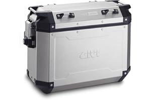 GIVI Trekker Outback naturel 37 litres - aluminium de tronc de côté, maximum 10 Kg, 2 unité