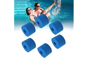 XVOYDT Lot de 6 éponges filtrantes Type S1 en Mousse pour Piscine Intex 29001E Pure Spa Filtre réutilisable pour Piscine de Type S1