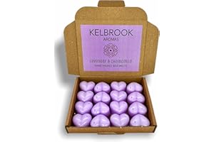 KELBROOK AROMAS Wax Melts - Lavender and Chamomile | 16 Pack | Strong Scented | Made in The UK | Plastic Free | Vegan