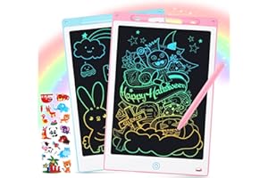 Hnyoou 2 Pack LCD Writing Tablet, 8.5 Inch Lcd Writing Tablet Kids,Drawing Pad For Kids,Kids Graphic Tablet With Screen Delete Button And Lock Switch Graphic Tablet For 2 3 4 5 6 7 Kids(Blue+Pink)