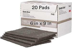 Cubitron Ultrafeine Reinigungspad (20/BX) - Siliziumkarbid, 220er Körnung, für Metall, Holz, Kunststoff und Verbundwerkstoffe