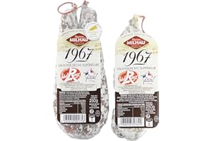 Lot de Charcuterie Label Rouge - Saucisse et Saucisson sec Origine France