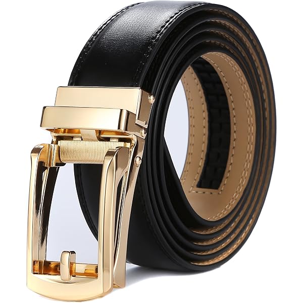 Men's Reversible Leather Dress Belt | Black To Brown Twist Buckle | 1.3 Inch Wide With Gift Box - View #3