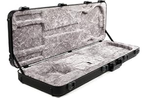 Fender Deluxe Molded Case - Electric Bass Custodia ABS Per Basso Elettrico - Colore Nero